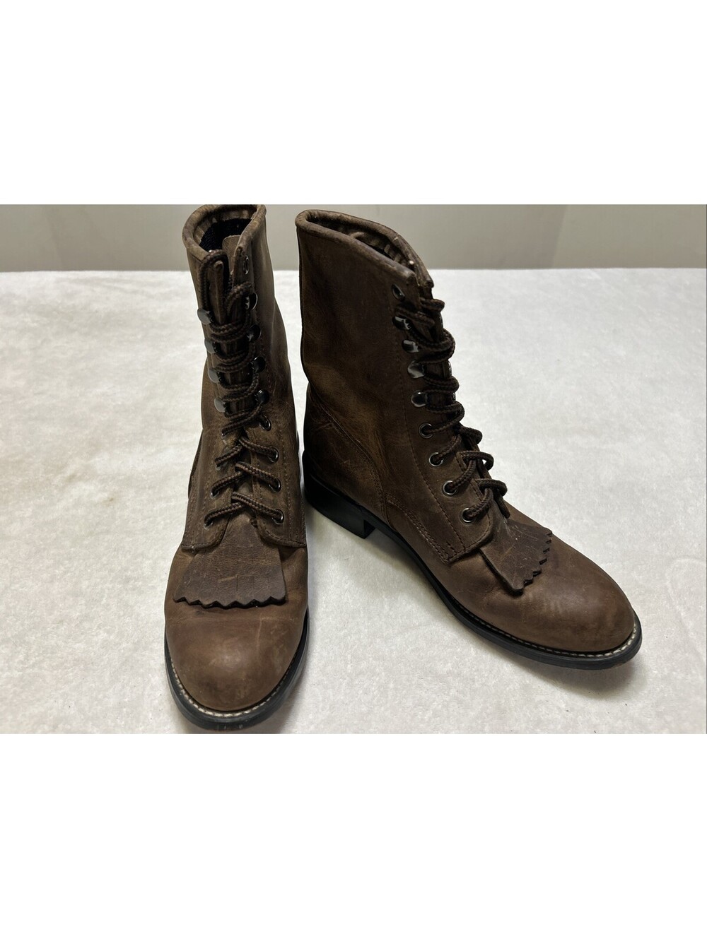 Durango Boots Women’s Size 7.5 M Roper Vintage Western Lace Up Ankle Kiltie